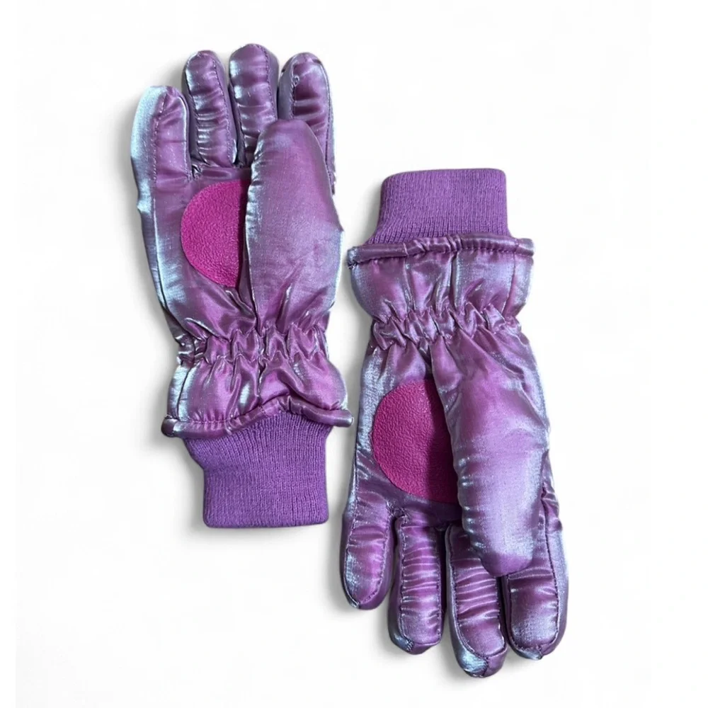 Girls Pink Winter Gloves